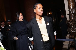 Rihanna and A$AP Rocky at the 2025 CFDA Fashion Awards held at American Museum of Natural History on November 03, 2025 in New York, New York.