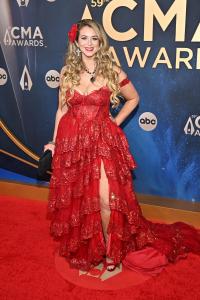 Ana Cristina Cash at The 59th Annual CMA Awards held at the Bridgestone Arena on November 19, 2025 in Nashville, Tennessee.