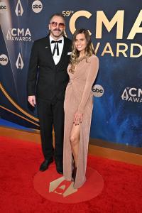 TK McKamy and Marielle Jaffe at The 59th Annual CMA Awards held at the Bridgestone Arena on November 19, 2025 in Nashville, Tennessee.