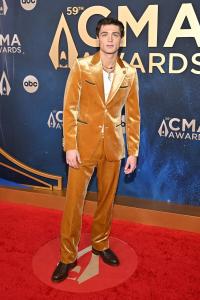 Asher Angel at The 59th Annual CMA Awards held at the Bridgestone Arena on November 19, 2025 in Nashville, Tennessee.