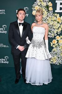 Daryl Sabara and Meghan Trainor at the 2025 Baby2Baby Gala on November 08, 2025 in Los Angeles, California.