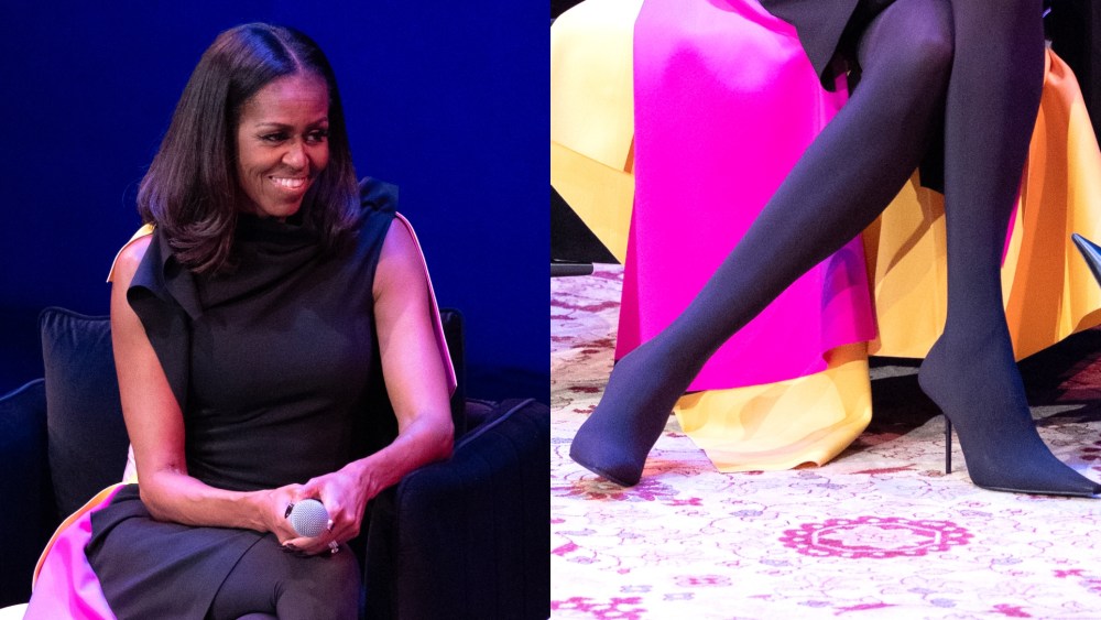Michelle Obama at a special live taping of "IMO: The Look" at the Brooklyn Brooklyn Academy of Music’s Howard Gilman Opera House.
