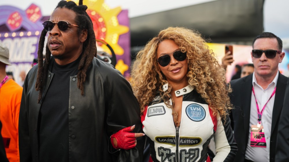 Beyoncé and Jay-Z at Formula 1 Las Vegas Grand Prix.