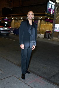 Getting ready with Nicholas Christopher for ‘Ghess' opening night on Broadway.