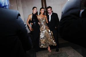 Laura Kim, Skye Hankey and Fernando Garcia at the 2025 CFDA Fashion Awards held at American Museum of Natural History on November 03, 2025 in New York, New York.
