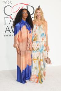 Ego Nwodim and Ulla Johnson at the 2025 CFDA Fashion Awards held at The American Museum of Natural History on November 03, 2025 in New York, New York.