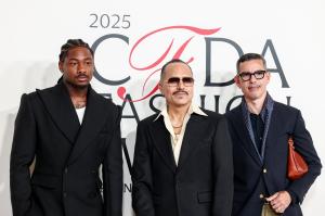 Stefon Diggs, Willy Chavarria and David Ramirez at the 2025 CFDA Fashion Awards held at The American Museum of Natural History on November 03, 2025 in New York, New York.