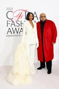 Ciara and Sergio Hudson at the 2025 CFDA Fashion Awards held at The American Museum of Natural History on November 03, 2025 in New York, New York.