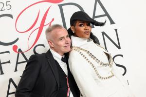 Thom Browne and Teyana Taylor at the 2025 CFDA Fashion Awards held at The American Museum of Natural History on November 03, 2025 in New York, New York.