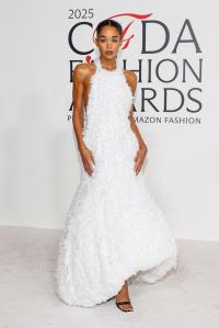 Laura Harrier at the 2025 CFDA Fashion Awards held at The American Museum of Natural History on November 03, 2025 in New York, New York.