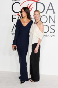 Ana Khouri and Michelle Williams at the 2025 CFDA Fashion Awards held at The American Museum of Natural History on November 03, 2025 in New York, New York.