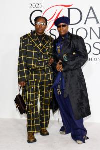 Dynasty Ogun and Soull Ogun at the 2025 CFDA Fashion Awards held at The American Museum of Natural History on November 03, 2025 in New York, New York.
