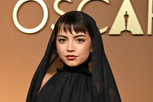 Isabela Merced at The 16th Governors Awards held at The Ray Dolby Ballroom at Ovation Hollywood on November 16, 2025 in Los Angeles, California.