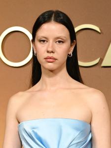 Mia Goth at The 16th Governors Awards held at The Ray Dolby Ballroom at Ovation Hollywood on November 16, 2025 in Los Angeles, California.
