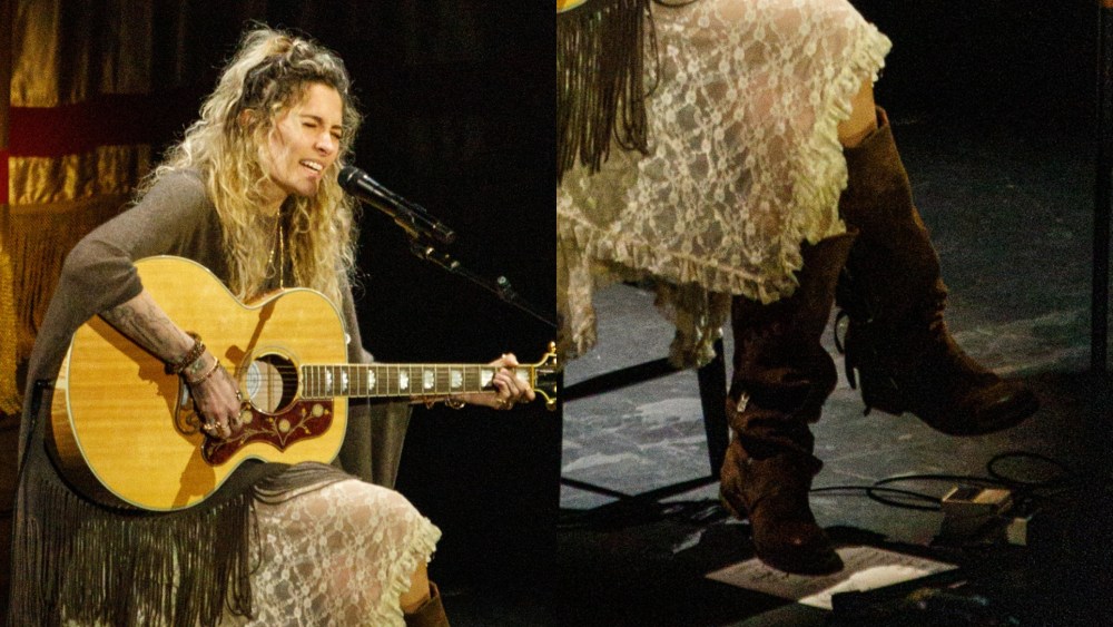 Paris Jackson performs at Dolby Theatre on Nov. 11, 2025 in Los Angeles.