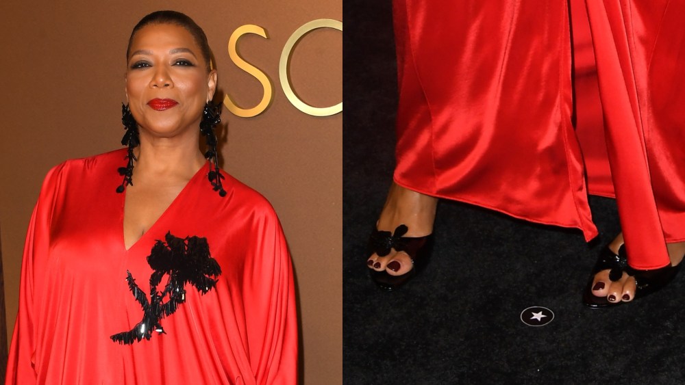 Queen Latifah arrives at the 16th Governors Awards at The Ray Dolby Ballroom on Nov. 16, 2025 in Hollywood, California.