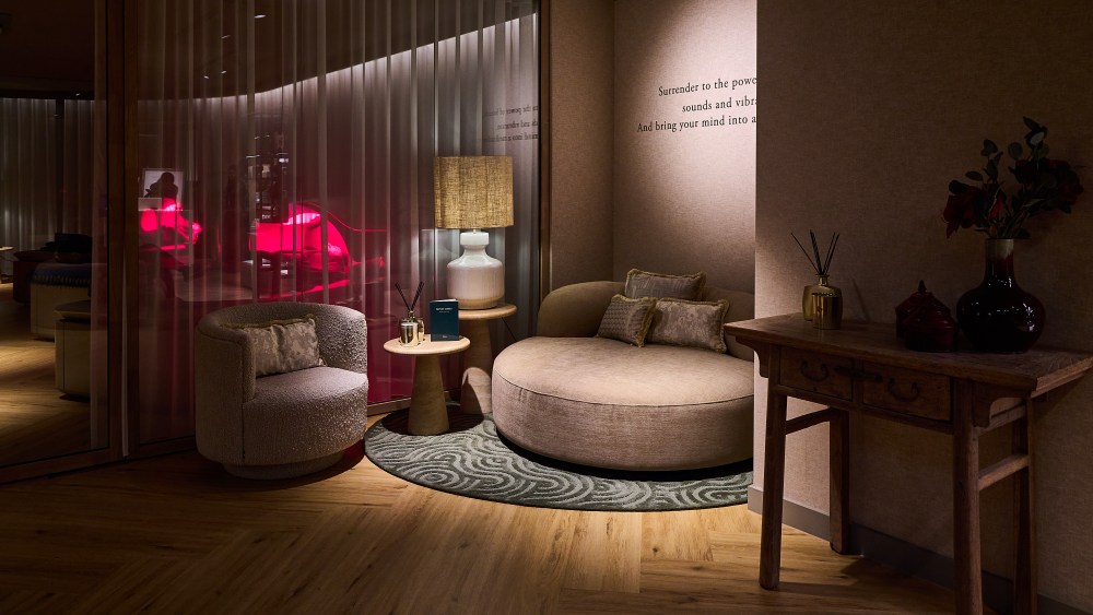 The Mind Oasis wellness space at the new Rituals flagship on Oxford Street in London.