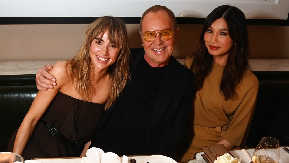 Suki Waterhouse, Michael Kors and Gemma Chan