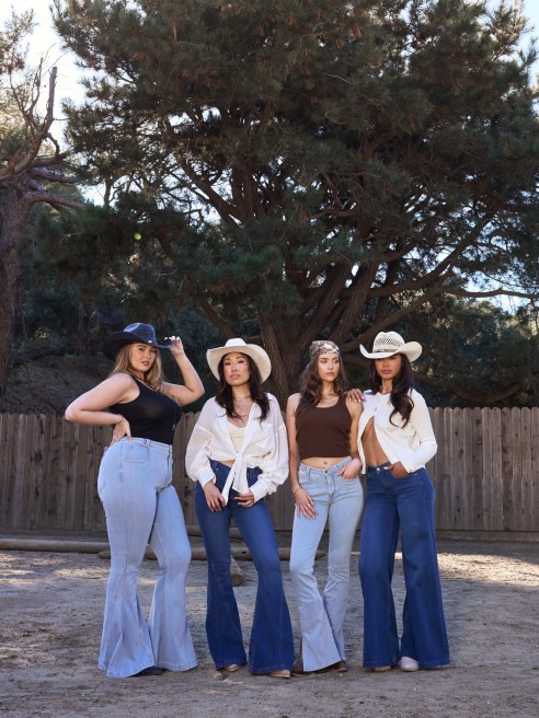 Styles from Popflex's debut denim collection.