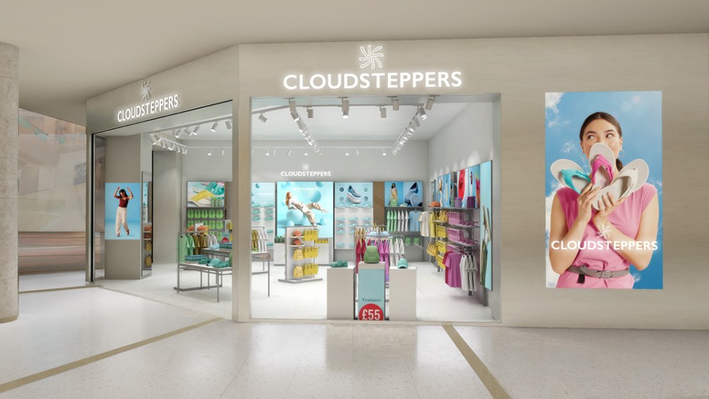 Clarks, Cloudsteppers, store, retail, shoes, footwear, sneakers