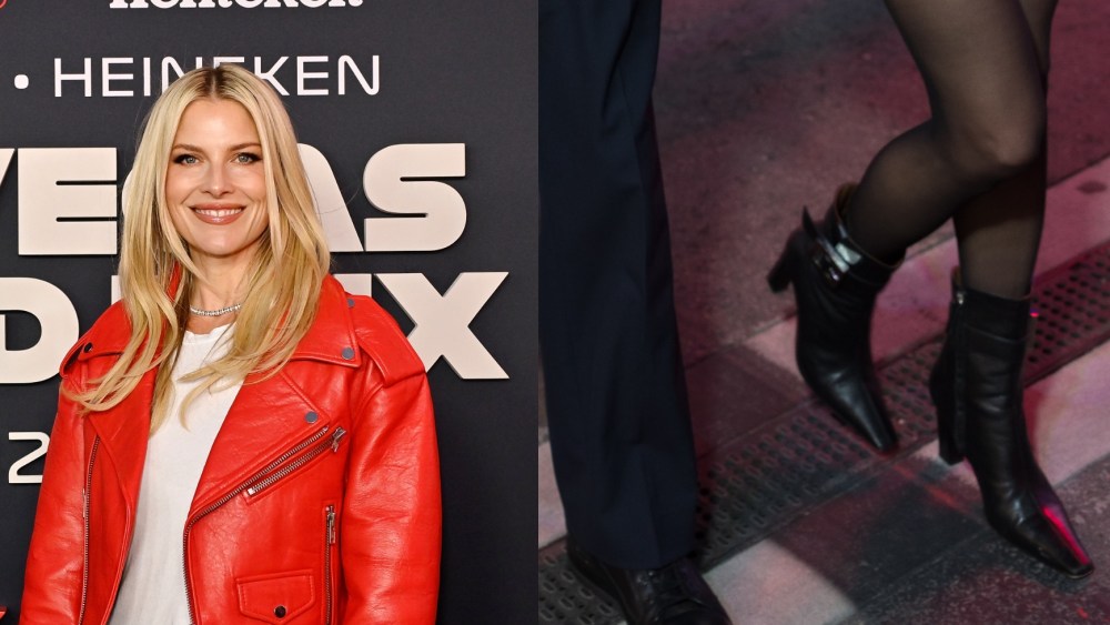 ali larter, f1, las vegas grand prix, black leather boots