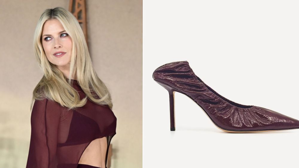 Ali Larter wore Studio Amelia Rhodes 90 Pumps in Bordeaux to the "Landman" Season Two U.K. Premiere in London on Sunday.