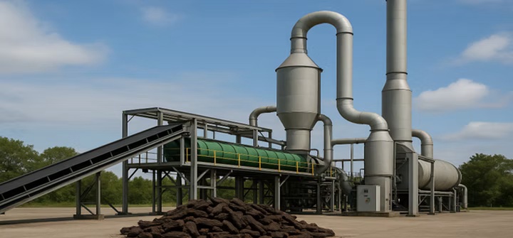 Rendering of the production site.