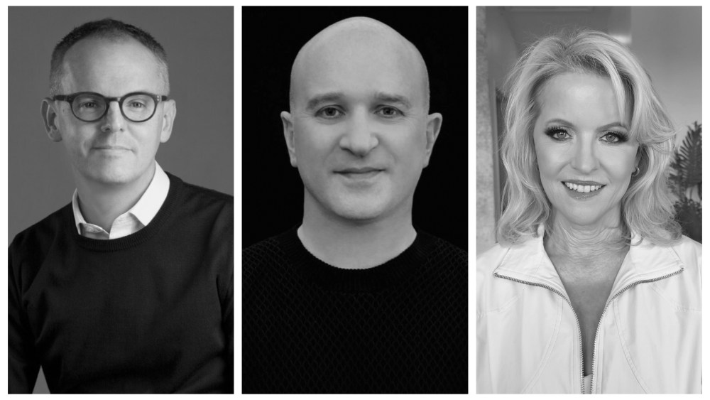 Donald Kohler, CEO of PVH Americas; Christiano Fagnani, CEO of Off-White; Michelle Mackin, SVP and GMM, DSW Designer Shoe Warehouse