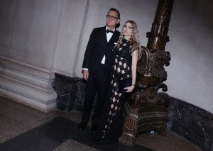 Steven Kolb and Dr. Macrene Alexiades at the 2025 CFDA Fashion Awards held at American Museum of Natural History on November 03, 2025 in New York, New York.