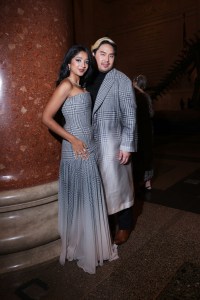 Maitreyi Ramakrishnan and Bach Mai at the 2025 CFDA Fashion Awards held at American Museum of Natural History on November 03, 2025 in New York, New York.