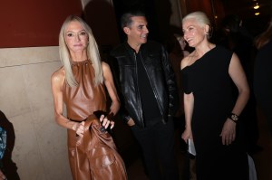 Zanna Roberts Rassi, Yigal Azrouel and Kate Young at the 2025 CFDA Fashion Awards held at American Museum of Natural History on November 03, 2025 in New York, New York.