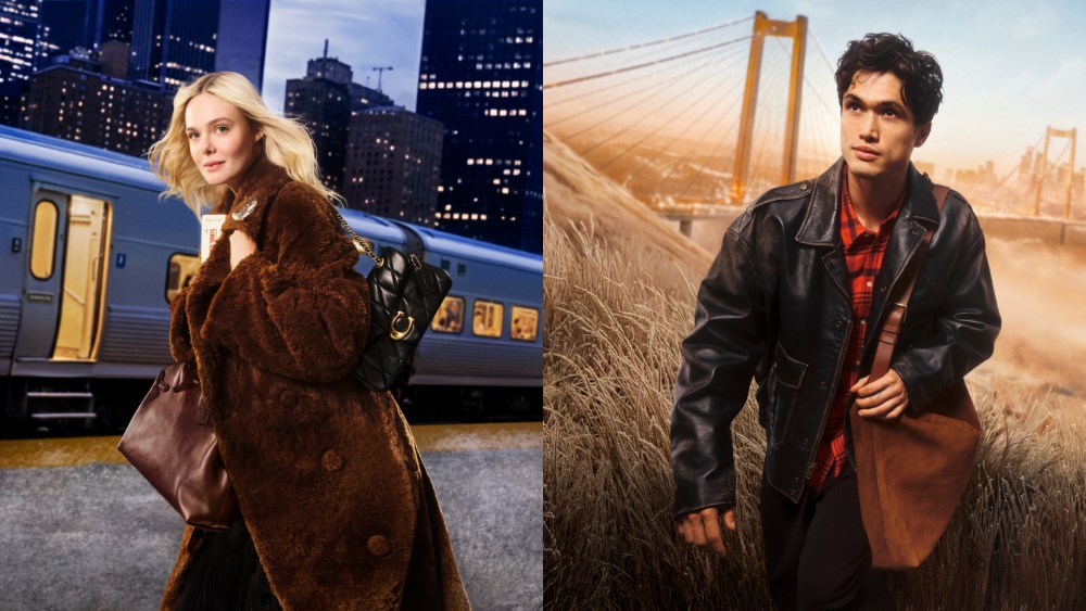 Elle Fanning and Charles Melton in Coach's The Gift for New Adventures campaign.