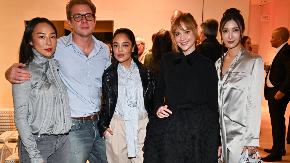Greta Lee, Jonathan Anderson, Tessa Thompson, Jennifer Lawrence and Ejae