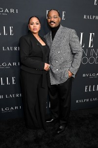 Zinzi Coogler and Ryan Coogler at the 2025 ELLE Women in Hollywood Celebration held at the Four Seasons Beverly Hills on November 17, 2025 in Los Angeles, California.