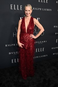 Katherine LaNasa at the 2025 ELLE Women in Hollywood Celebration held at the Four Seasons Beverly Hills on November 17, 2025 in Los Angeles, California.