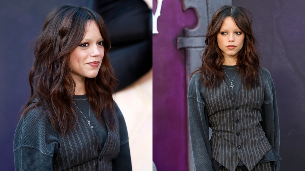 Jenna Ortega wears Ann Demeulemeester fall 2025 ready-to-wear collection at Netflix's Wednesday FYC Event on Nov. 9, 2025 in Los Angeles.