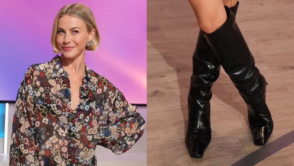Julianne Hough appears on The Jennifer Hudson Show for Wednesday's episode, outfitted head to toe in Khaite.