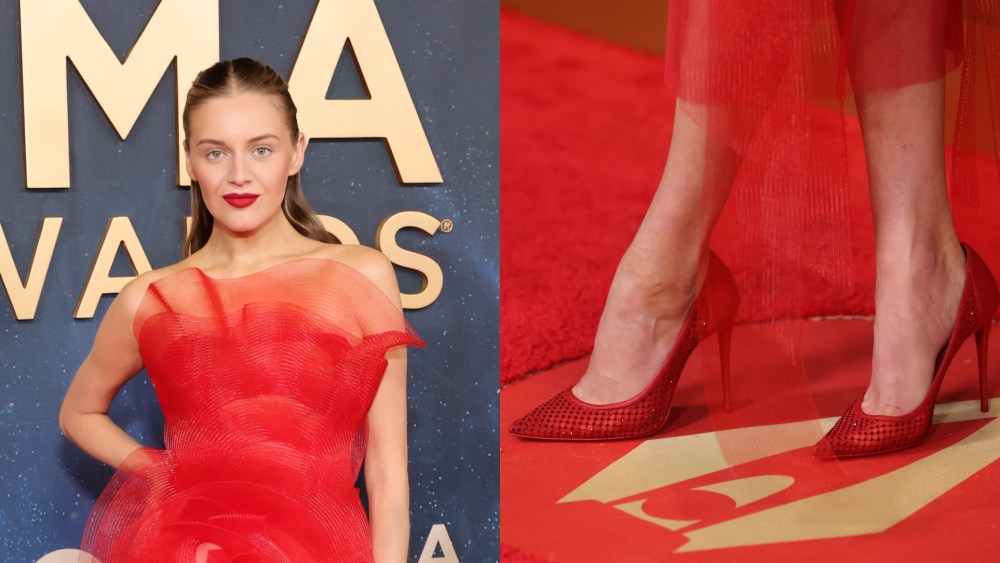 kelsea ballerini, cma awards, red carpet, pointed toe pumps