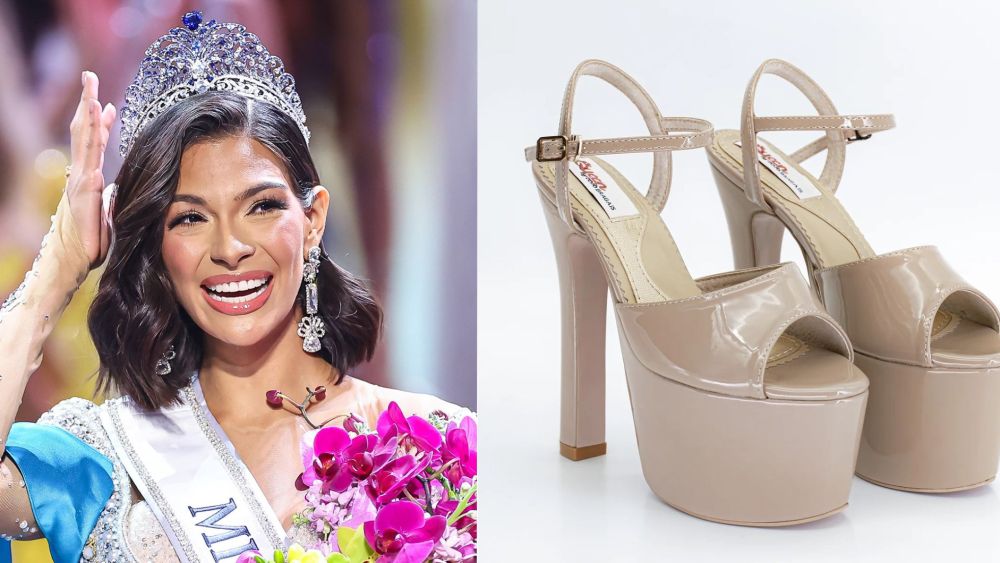 Miss Nicaragua Sheynnis Palacios — who won Miss Universe 2023 in Jojo Bragais’ “Queen” platform high heels, the pageant’s official shoe at the time — competed during the 72nd Miss Universe Competition at Gimnasio Nacional José Adolfo Pineda in San Salvador on Nov. 18, 2023. Bragais has since returned as the official footwear sponsor for Miss Universe 2025.
