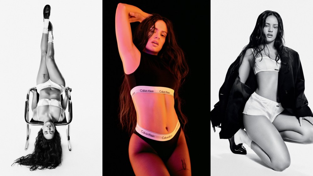 Rosalía fronts Calvin Klein's latest underwear campaign.