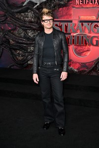 Joe Keery at the "Stranger Things" Season 5 World Premiere held at the TCL Chinese Theatre on November 06, 2025 in Los Angeles, California.