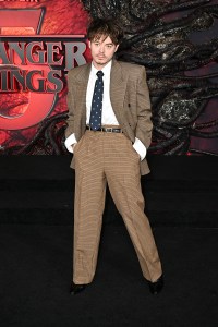 Charlie Heaton at the "Stranger Things" Season 5 World Premiere held at the TCL Chinese Theatre on November 06, 2025 in Los Angeles, California.