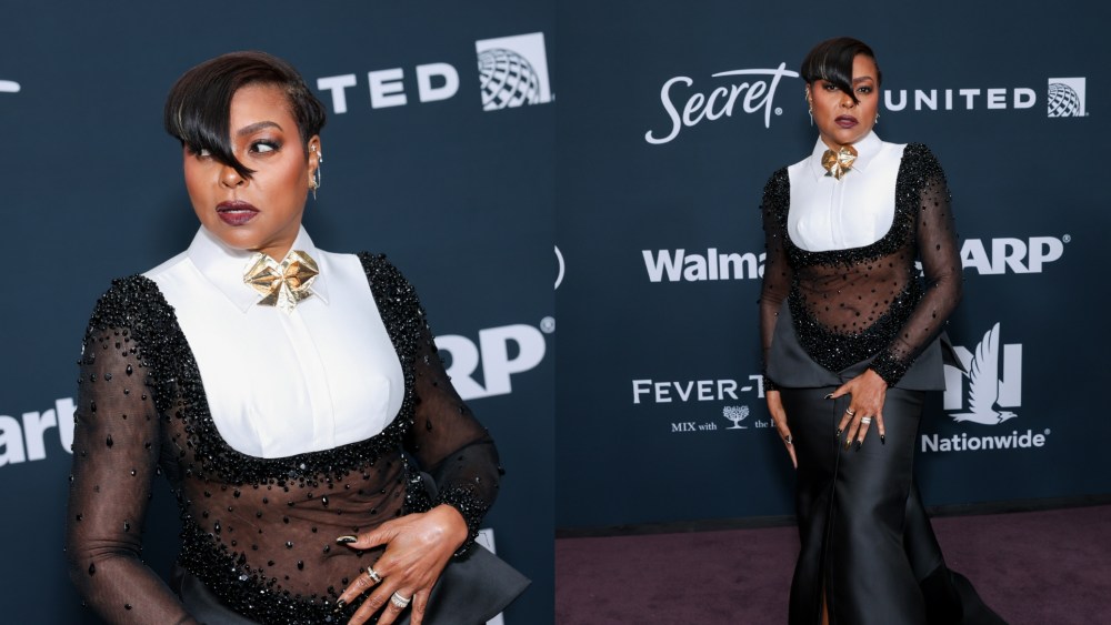 Taraji P. Henson wears Sebastian Gunawan at the EBONY Power 100 Gala on Nov. 4, 2025 in Los Angeles.