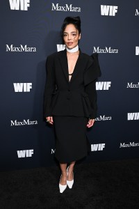 Tessa Thompson at the 2025 WIF Honors held at The Beverly Hilton on November 06, 2025 in Los Angeles, California.