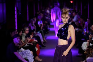 Gigi Hadid on the catwalk