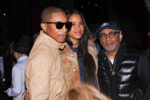 Pharrell Williams and Helen Lasichanh and Spike Lee at the 2025 Footwear News Achievement Awards held at Cipriani 25 Broadway on December 03, 2025 in New York, New York.