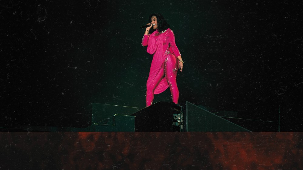 Cardi B performs at MDLBEAST Soundstrom in Saudi Arabia wearing Gaurav Gupta Couture