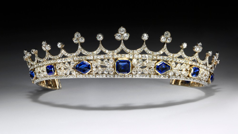 Queen Victoria Coronet London, 1840-42 Designed by Prince Albert; made by Kitching & Abud Sapphires, diamonds, gold and silver
