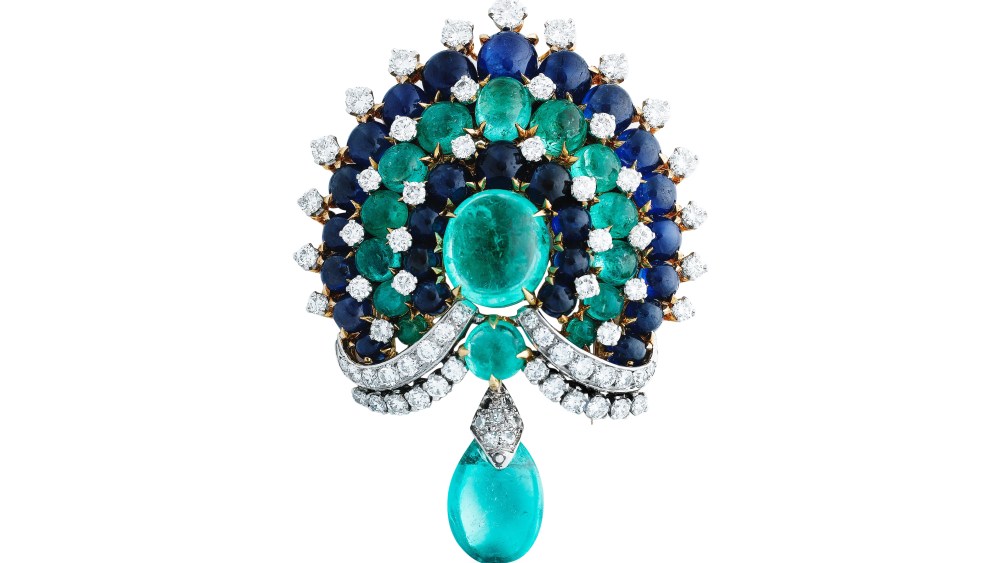 A Bulgari brooch that once belonged to Audrey Hepburn sold for $425,000 at a Sotheby's auction sale in Paris.