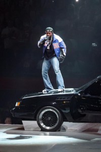 Kendrick Lamar performs at Super Bowl LIX at Caesars Superdome.